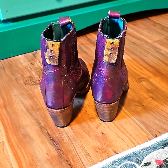 Purple Ankle Boots By Pskaufman Size 8.5 - Picture 8 of 13